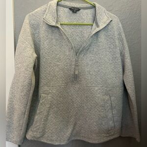 Quilted quarter zip